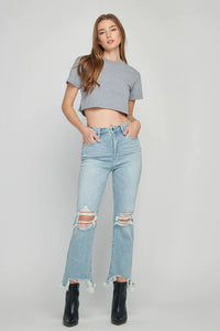 Hidden - Happi Distressed Cropped