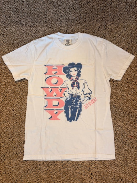 Howdy with Cowgirl tshirt
