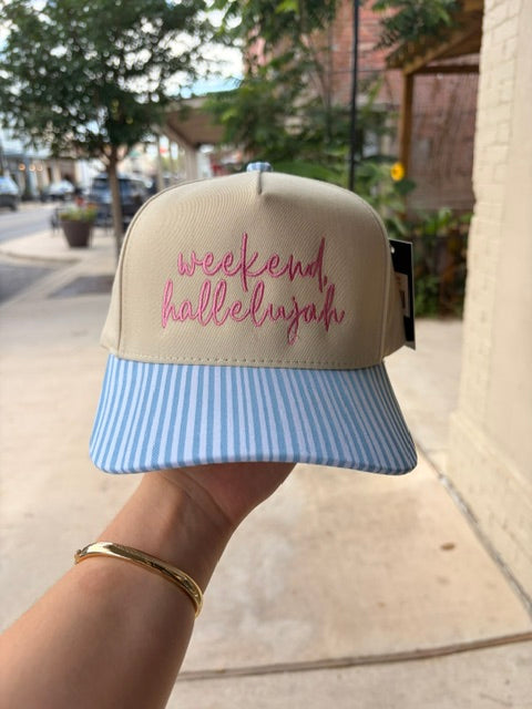 Embroidered Hat - Weekend Hallelujah
