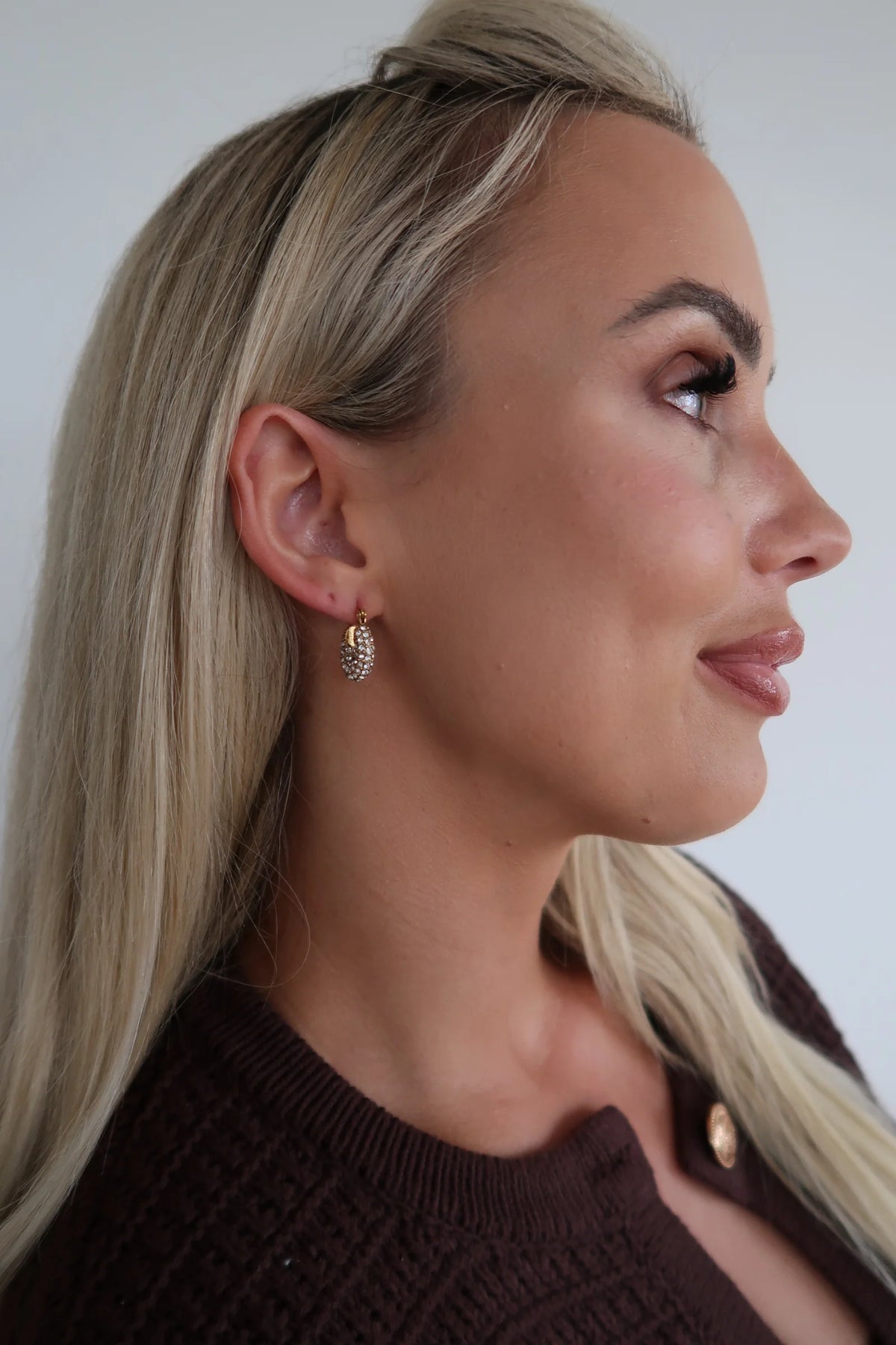 Chansuttpearls- Small Diamond Hoops