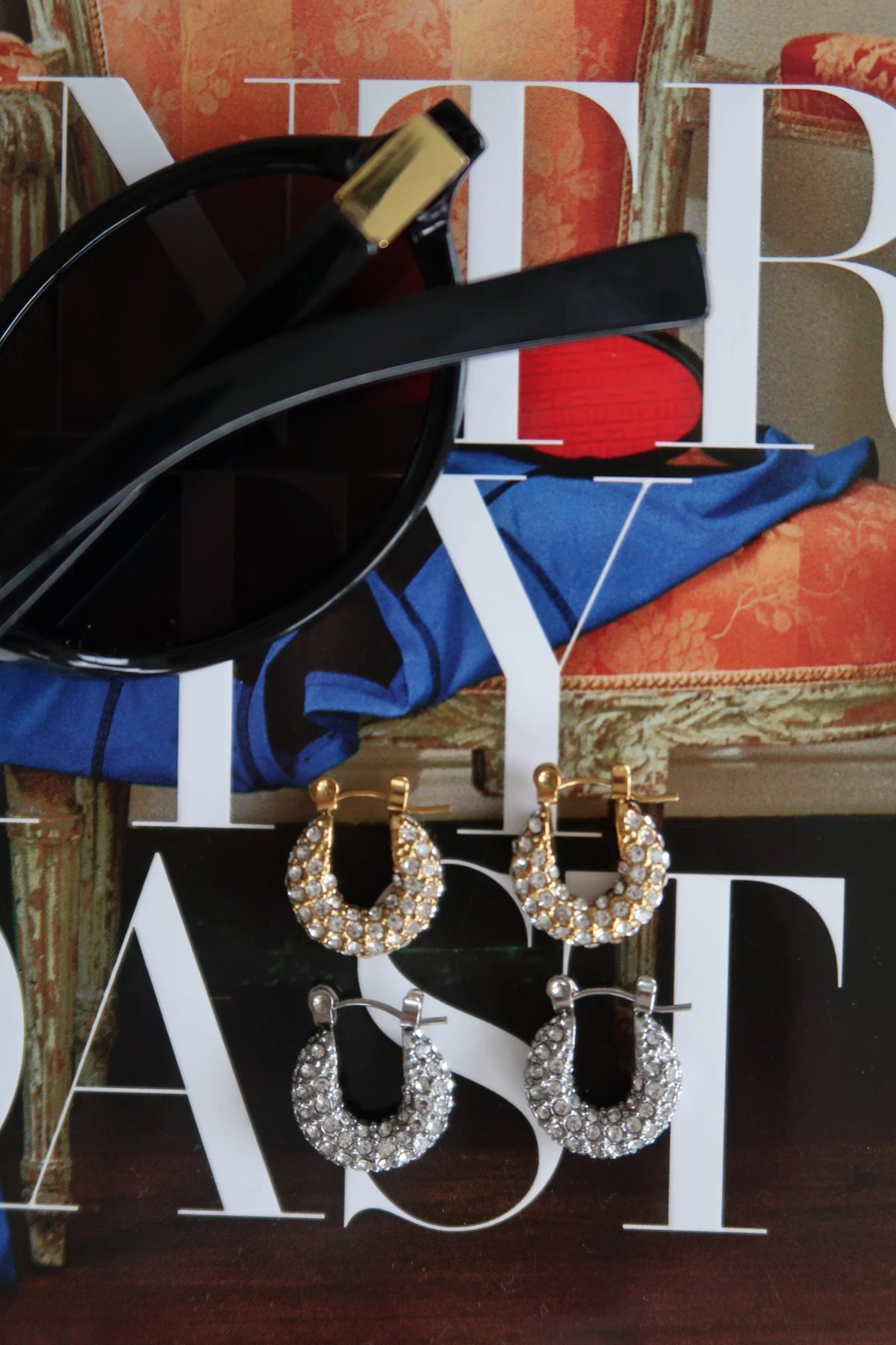 Chansuttpearls- Small Diamond Hoops