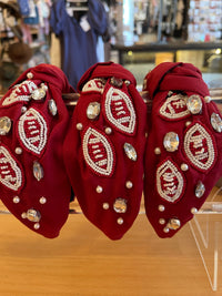 Maroon Football Headband