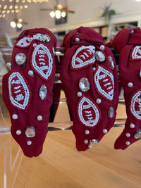 Maroon Football Headband