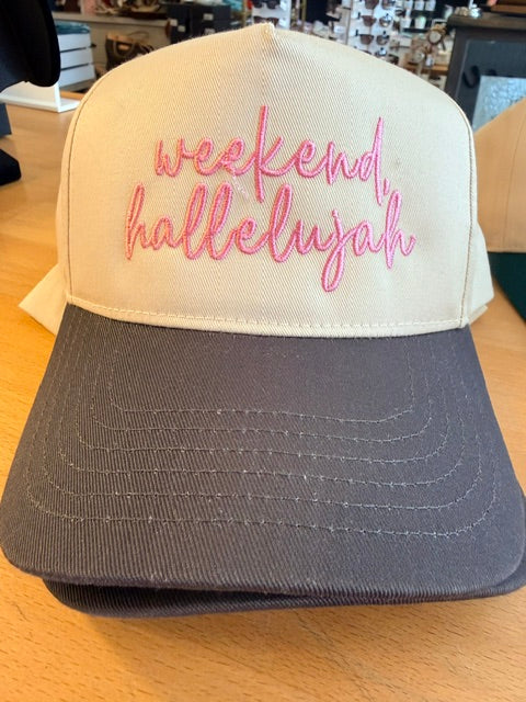 Embroidered Hat - Weekend Hallelujah