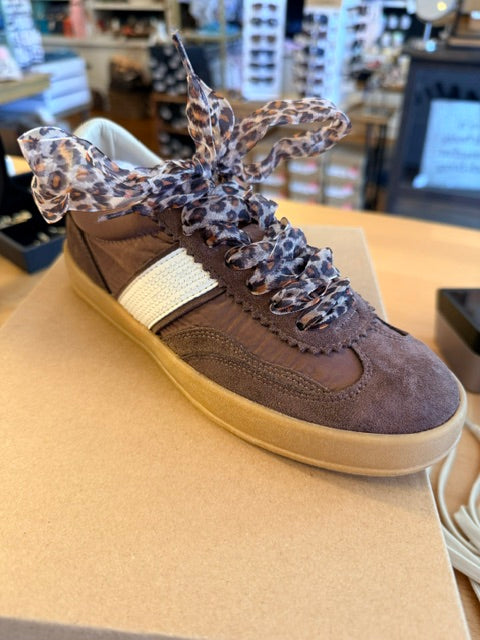 Dixie Suede Leopard Lace Sneaker