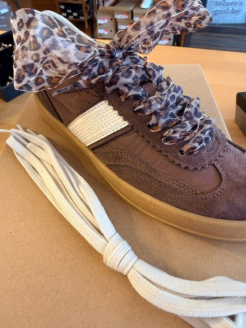 Dixie Suede Leopard Lace Sneaker