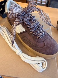 Dixie Suede Leopard Lace Sneaker