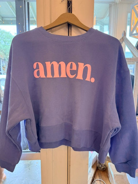 Amen Crop Sweatshirt