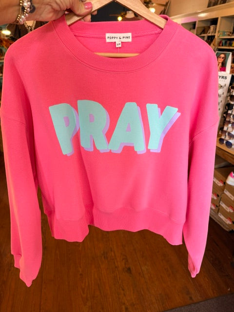 Pray Crop Sweatshirt