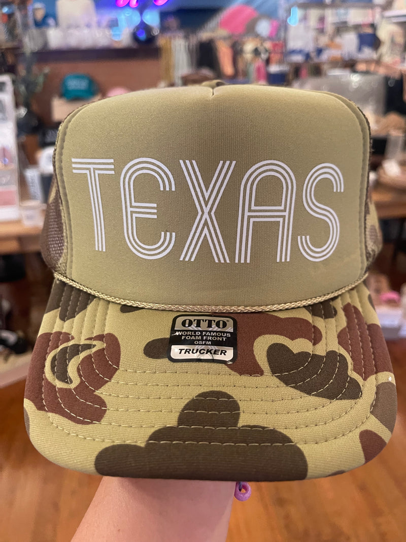 TEXAS Camo Trucker Hat