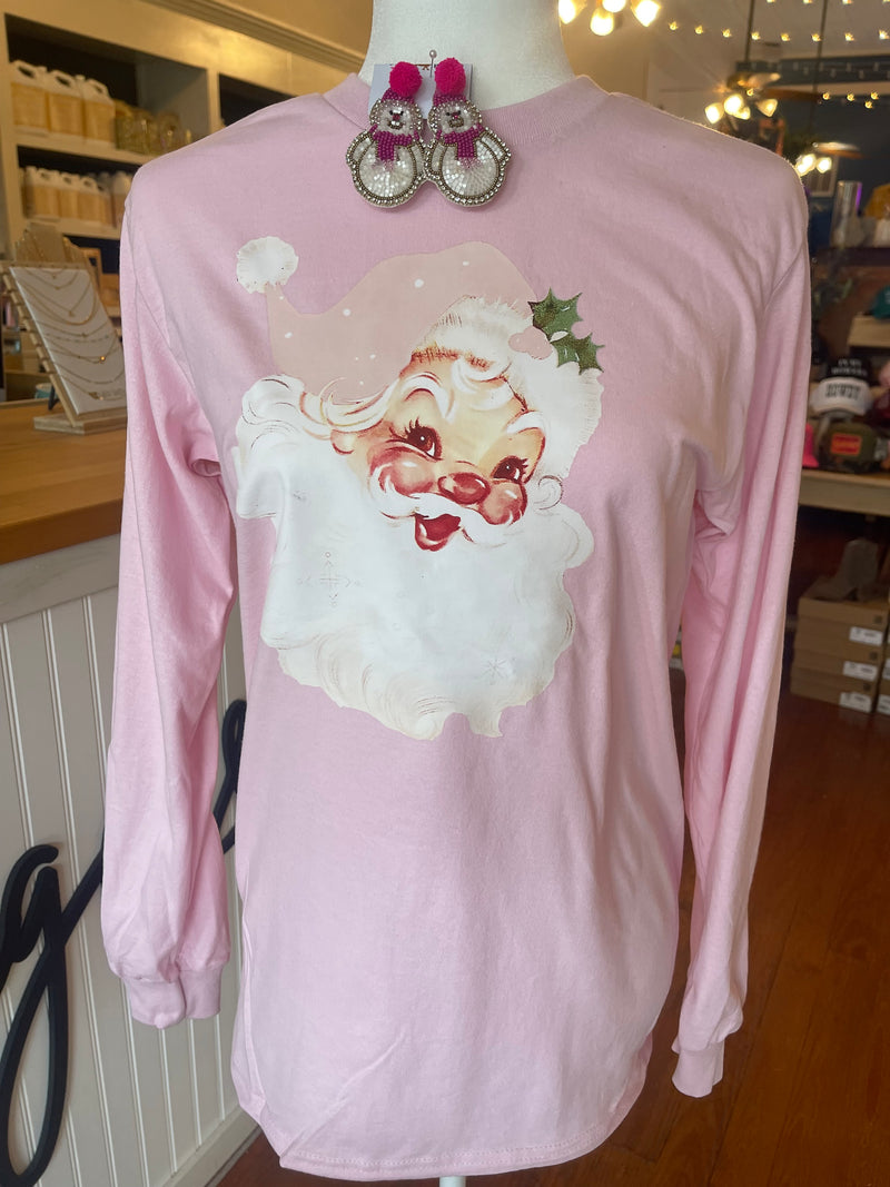 Vintage Santa Long Sleeve Tshirt