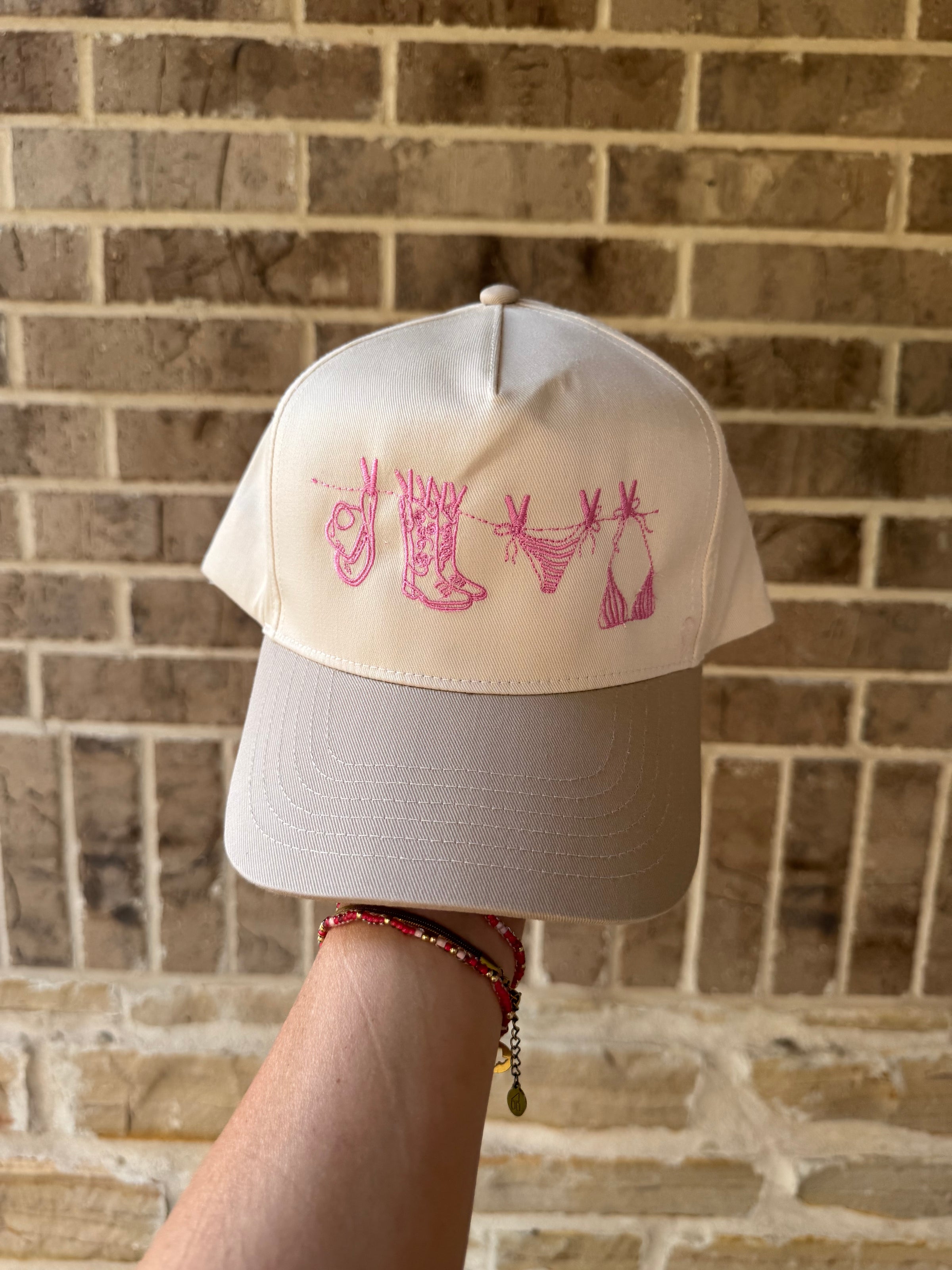 Embroidered Hat - Summer Fun Hat