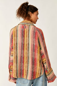 Free People- Rainbow Rays Buttondown