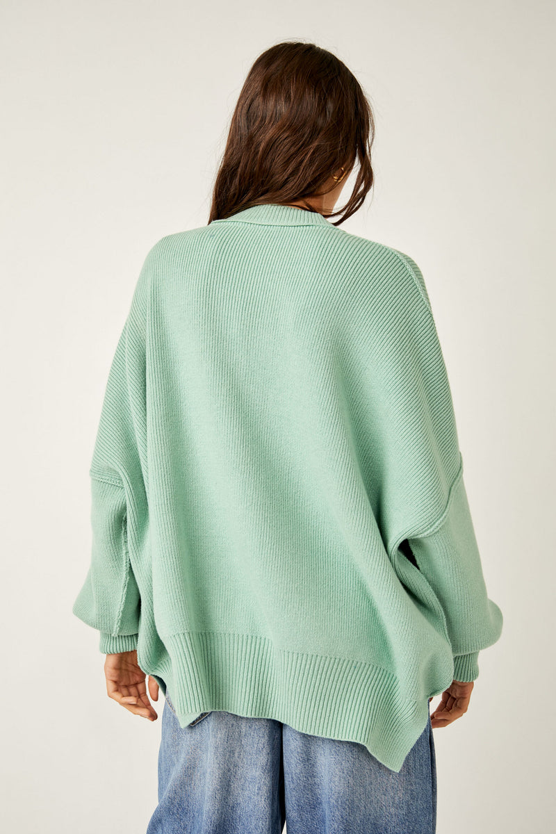 Free People - Easy Street Tunic Pastel Jade sweater