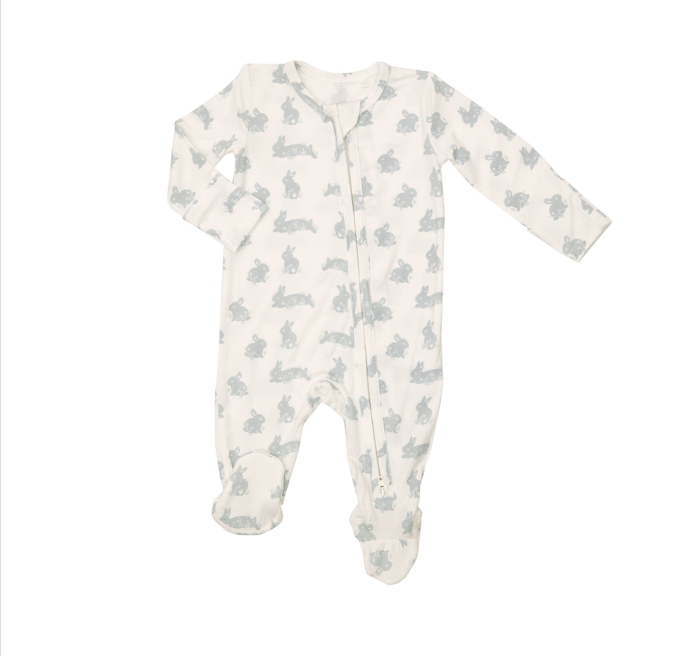 Angel Dear - Grey Bunnies Footie