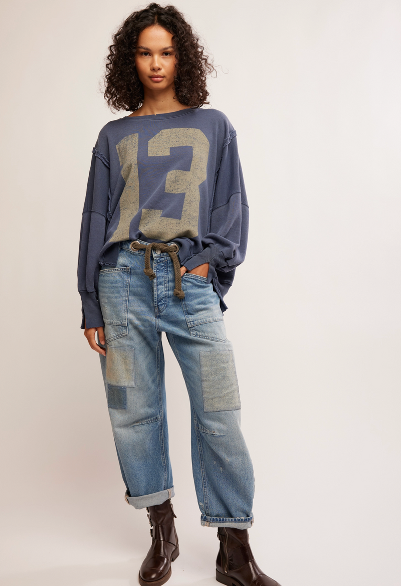 Free People - Camden Sweatshirt blue