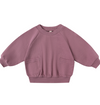 Quincy Mae - Pocket Sweatshirt, Mulberry