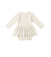 Quincy Mae - Skirted Pointelle Bodysuit Blue