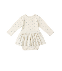 Quincy Mae - Skirted Pointelle Bodysuit Blue