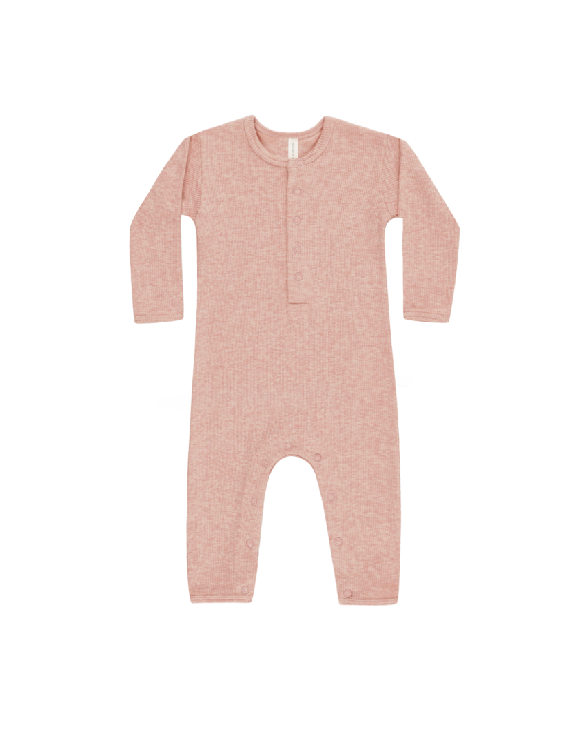 Ribbed Rose Baby Jumpsuit