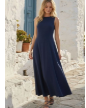 Cindy Sleeveless Denim  Midi Dress