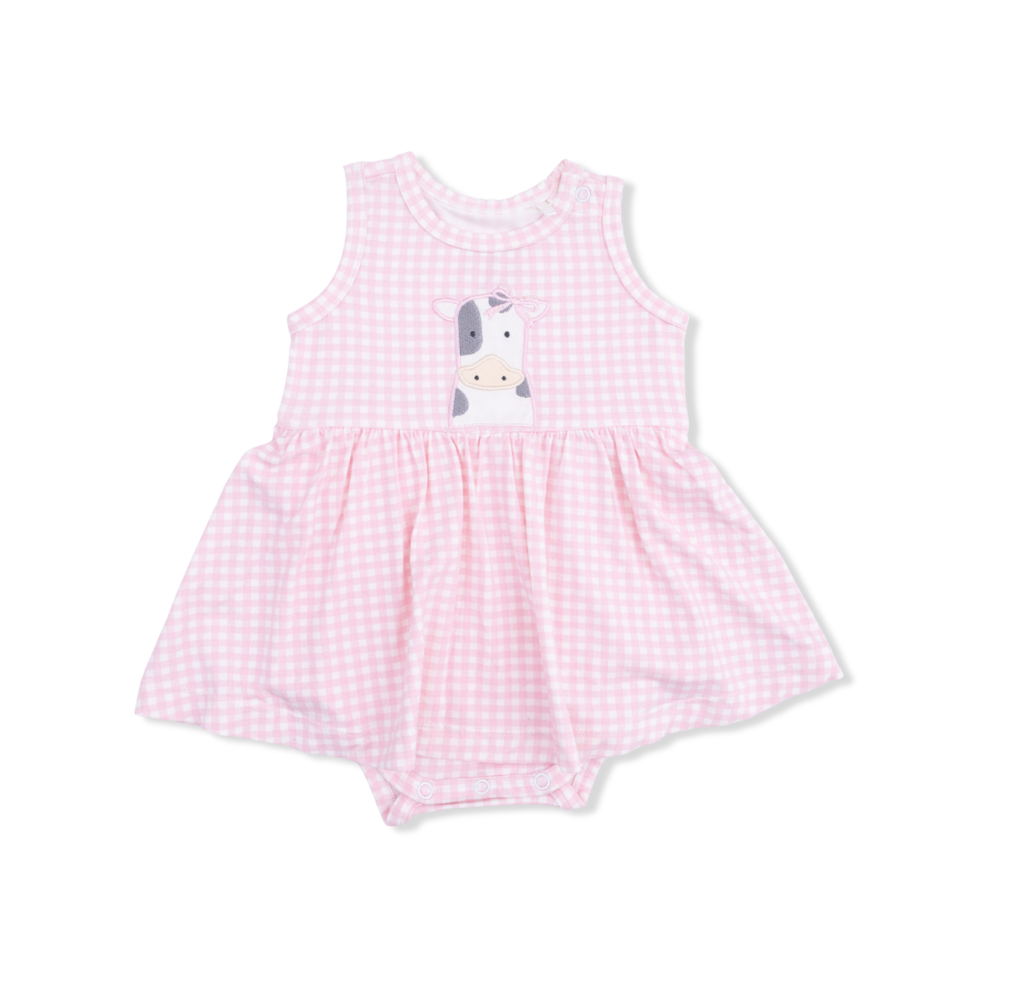 Angel Dear - Cow Applique Dress