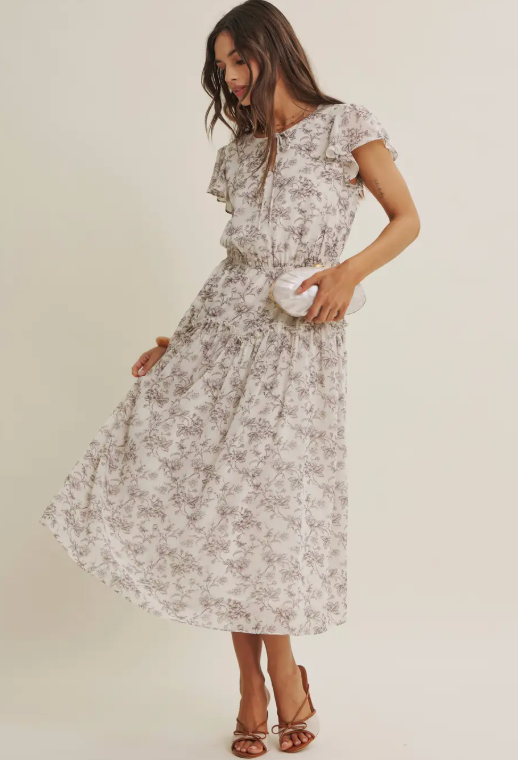 Petal Whisper Flowy Dress