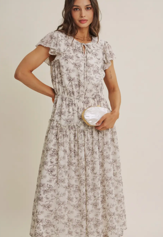 Petal Whisper Flowy Dress