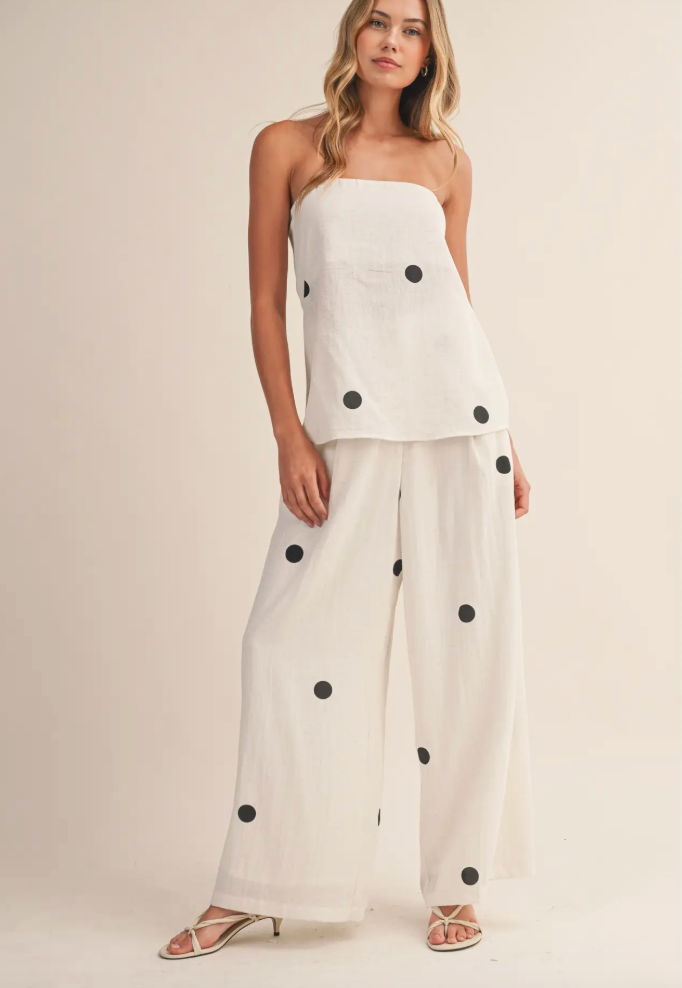 Polka Dot Top and Pant set