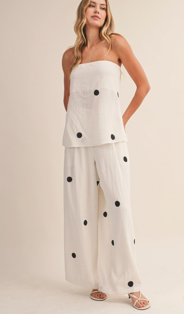 Polka Dot Top and Pant set