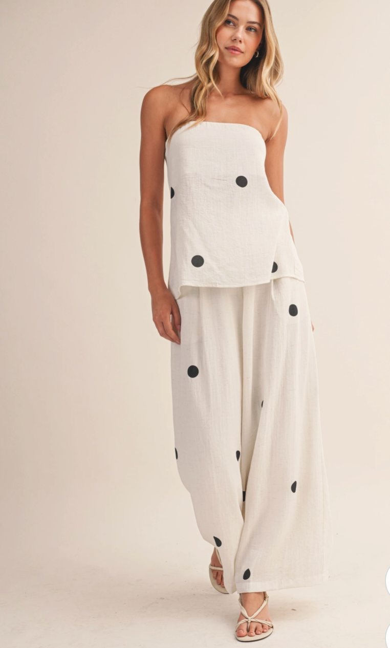 Polka Dot Top and Pant set