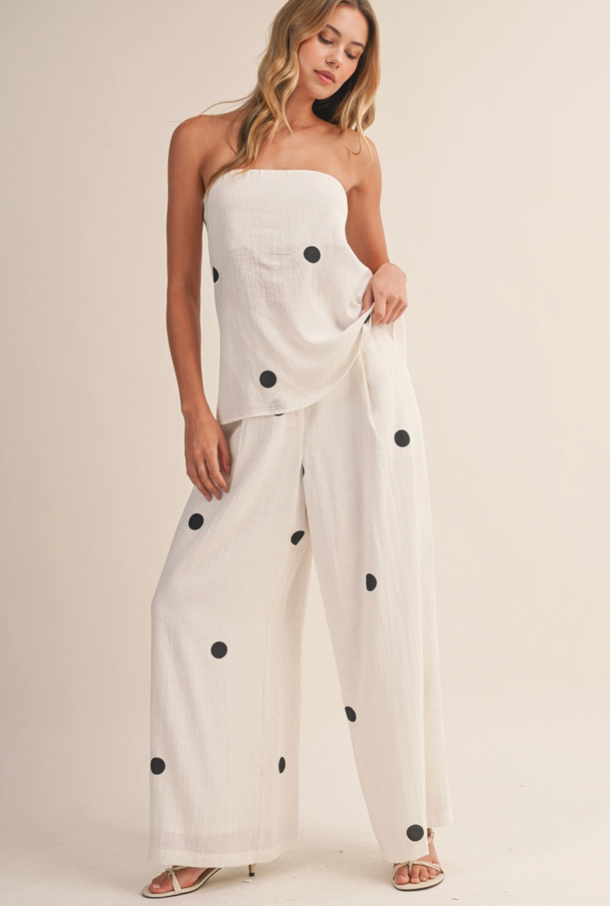 Polka Dot Top and Pant set