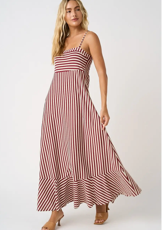 Maroon Maxi Dress