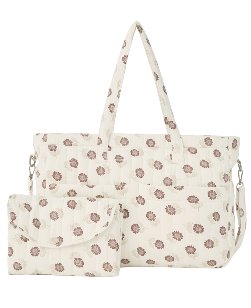 Quincy Mae - Diaper Bag, Changing Pad , floral