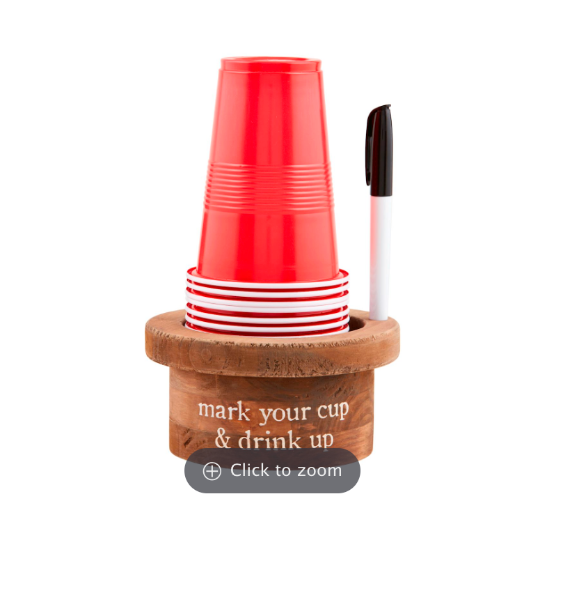 Disposable Cup and Marker Set