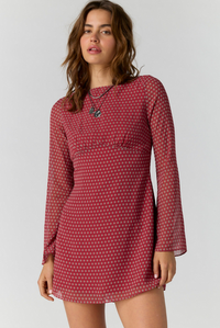 Free People - Jolie Printed Mini Dress, Salsa