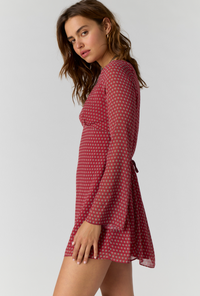 Free People - Jolie Printed Mini Dress, Salsa