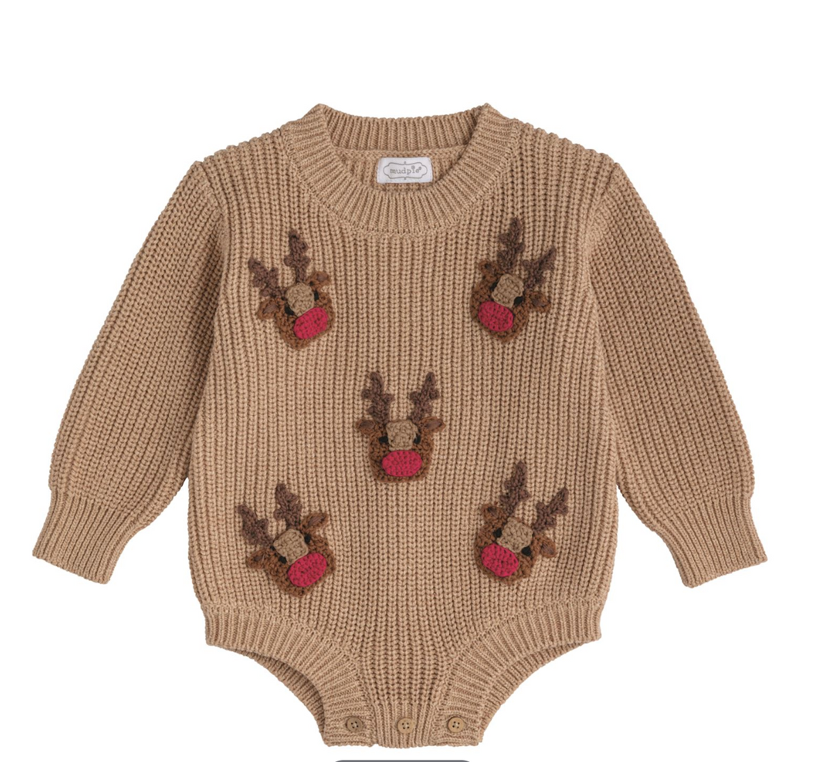 Mud Pie - Scattered Raindeer Bubble Romper