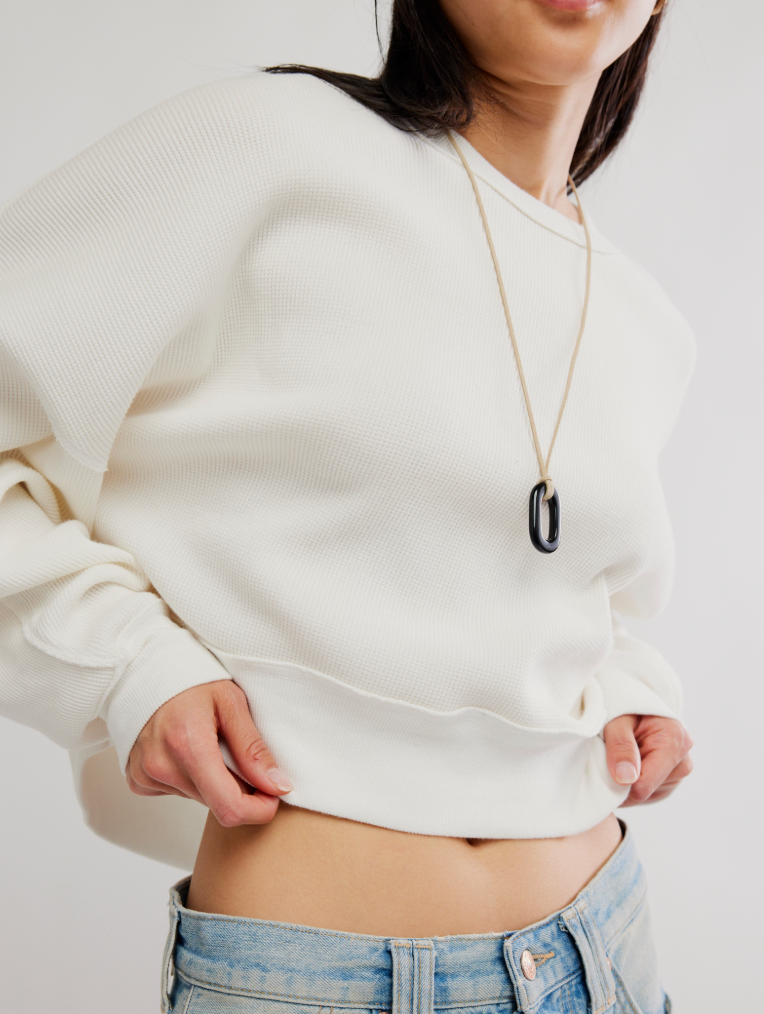 Free People - Skyline Tee ,ivory