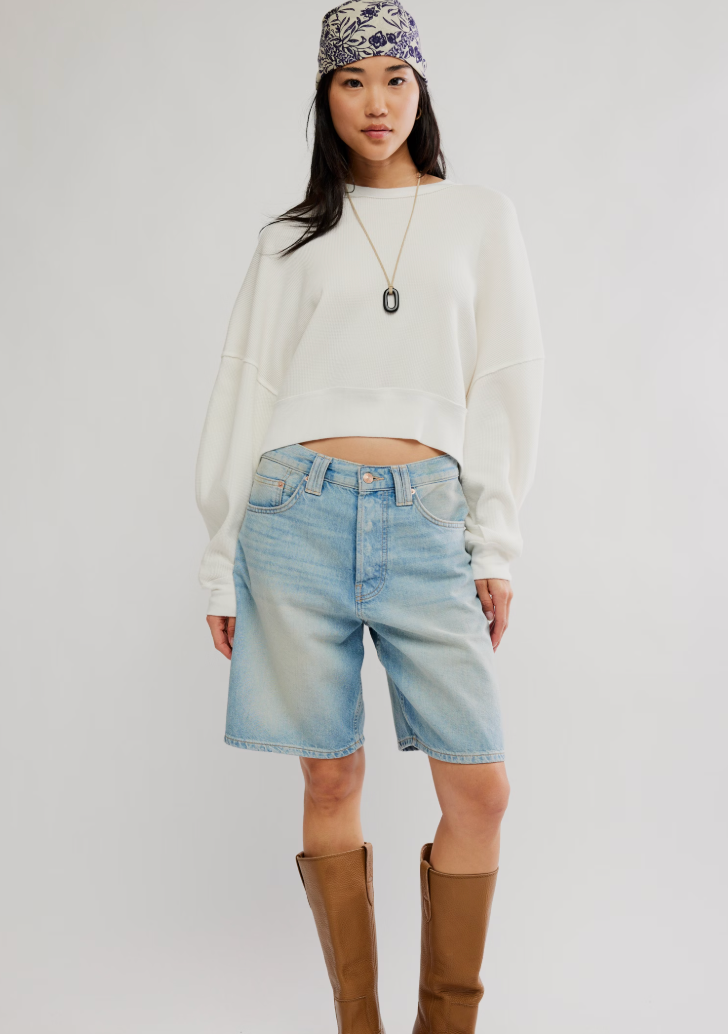 Free People - Skyline Tee ,ivory