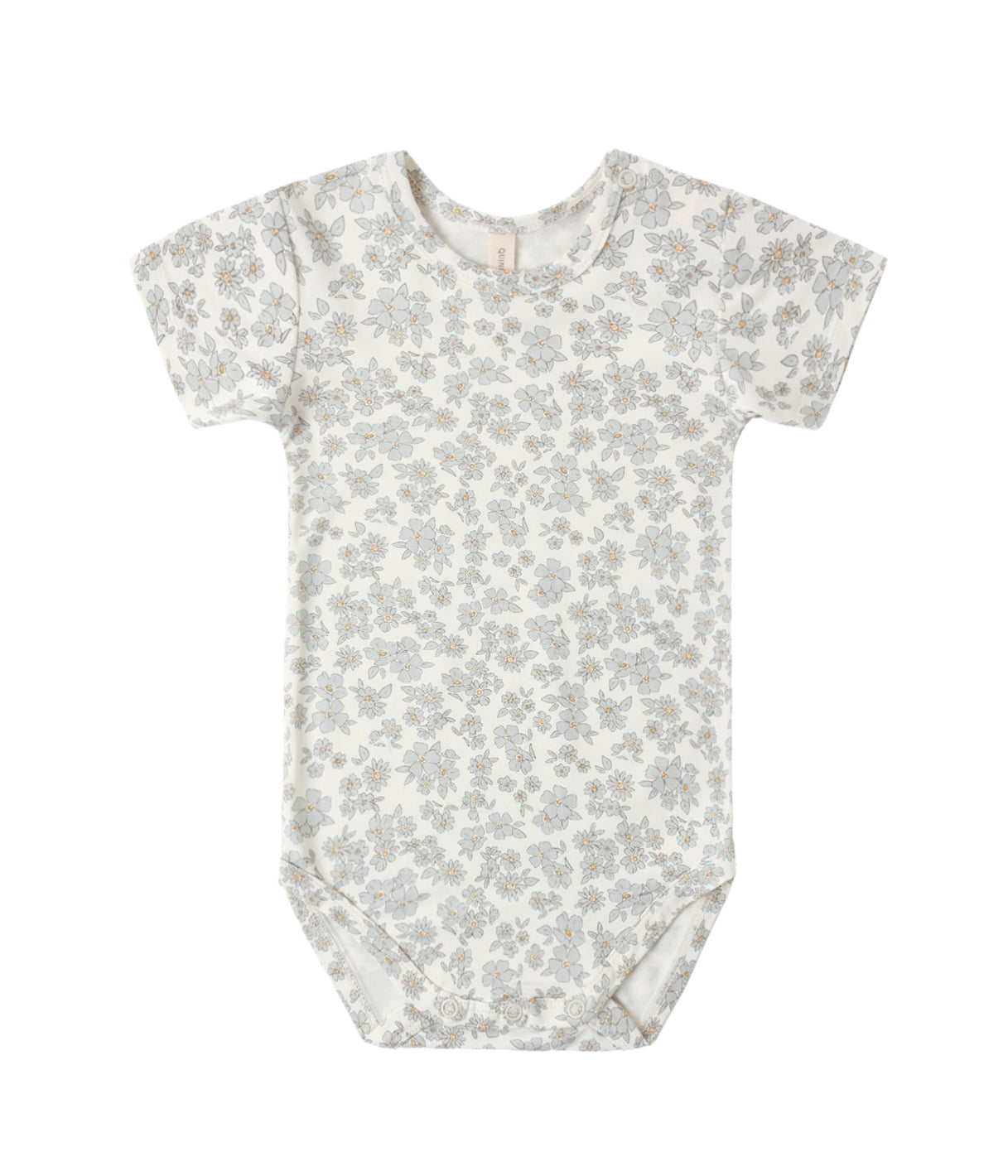 Quincy Mae - Blue Floral Onesie