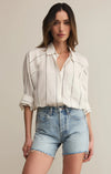 Z-Supply, The Perfect Linen Top/White Stripe