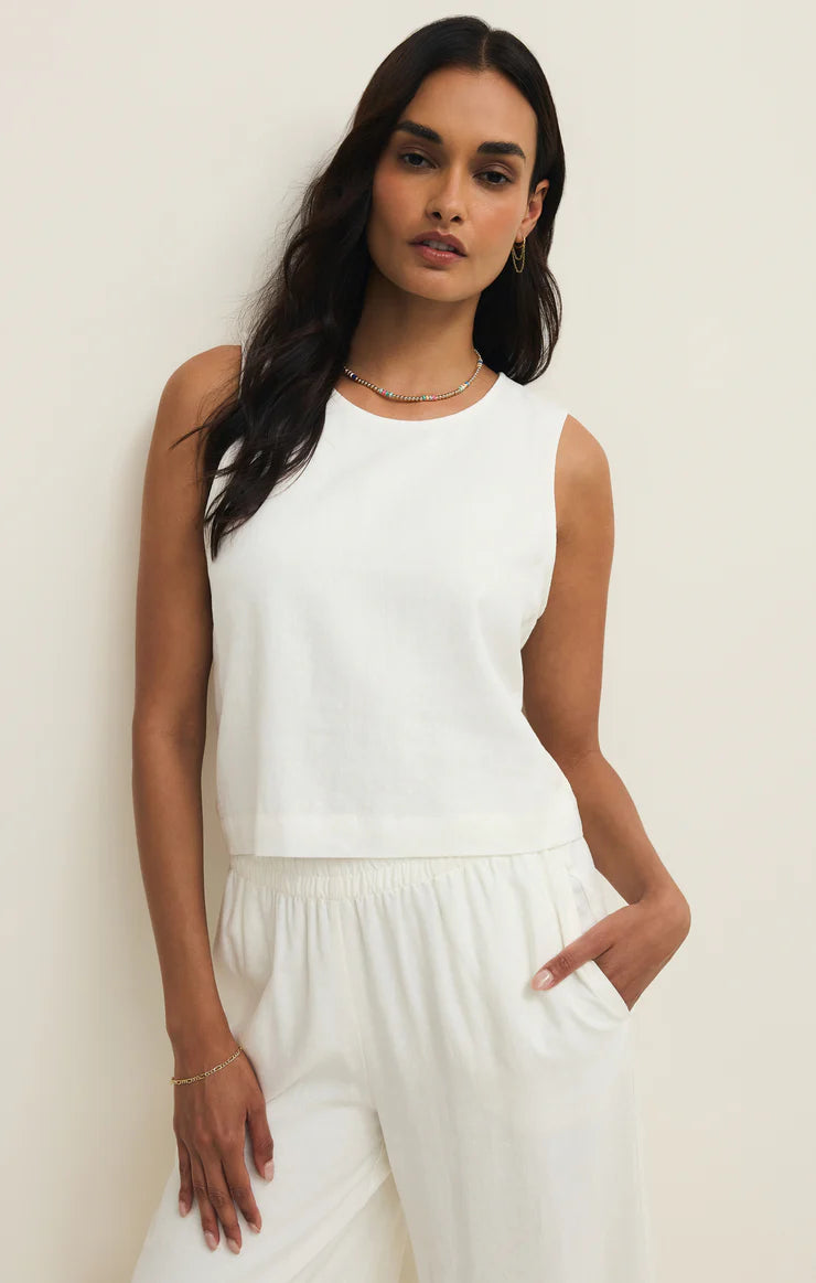 Sloan Linen White top