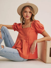 Sunday Aire Textured Top - august