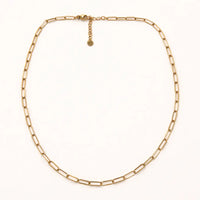 Nikki Smith - Paige Paperclip Necklace, gold