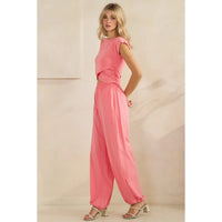 Mandy Pink Top and Pant Set