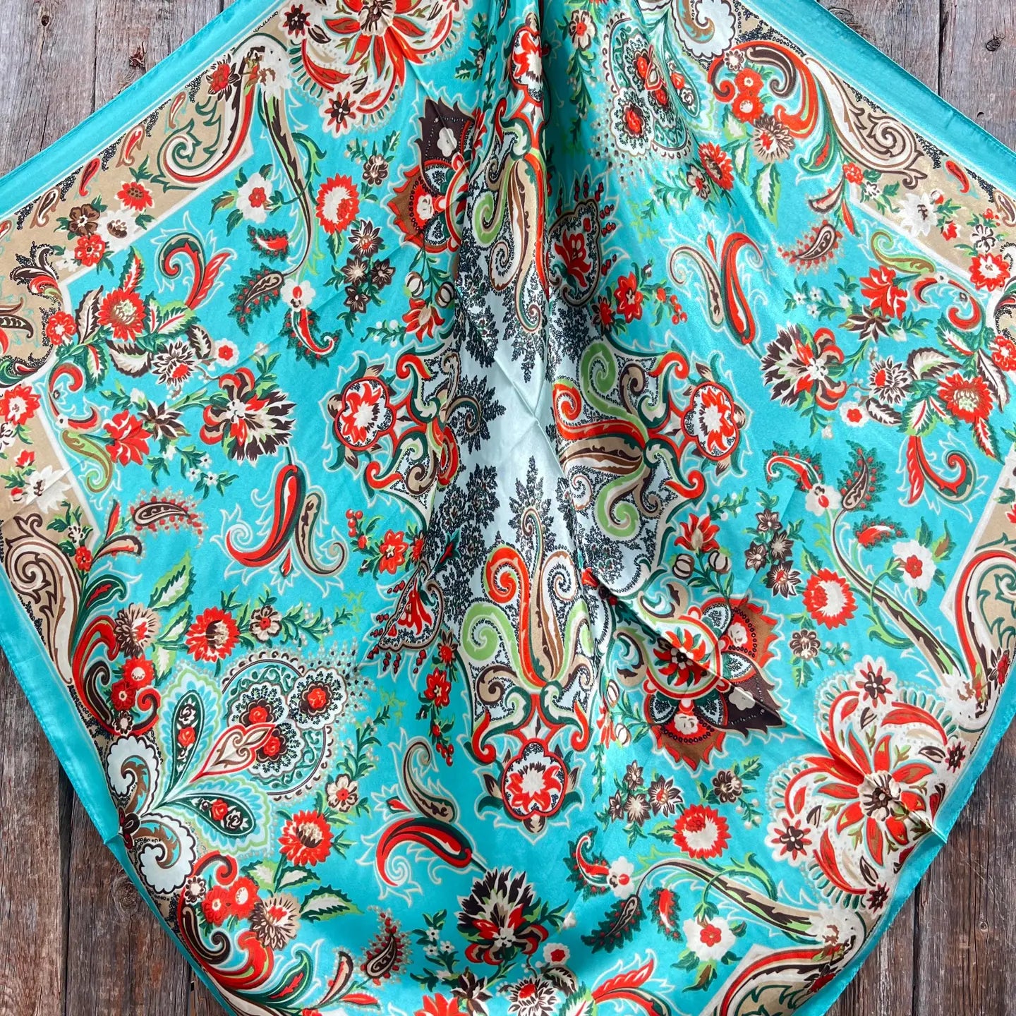 Wild Rag - Turquoise Paisley