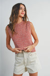 Sara Sleeveless Sweater Top