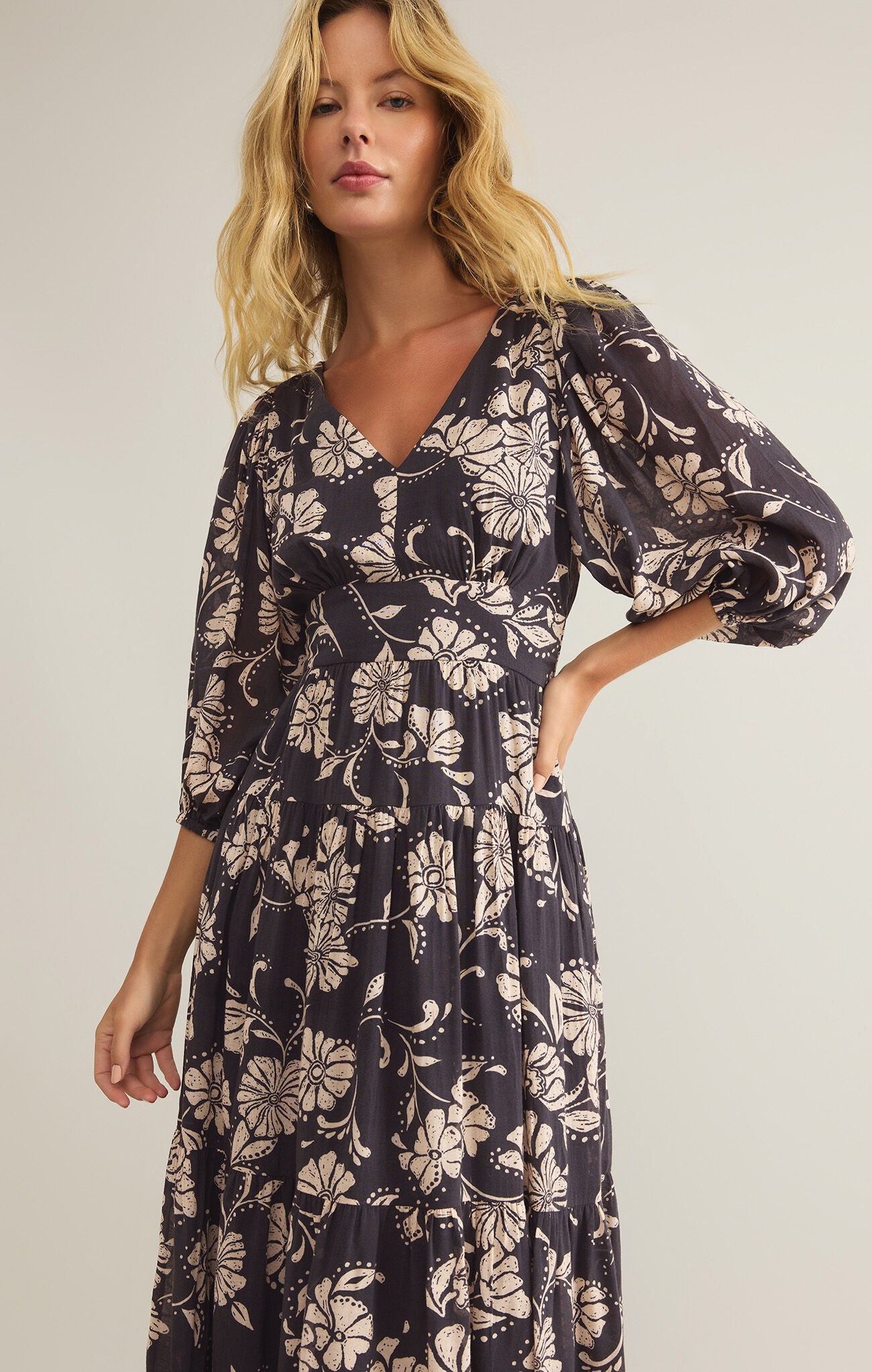 adelina ari floral midi dress Z Supply | Dresses | New Z Supply Adelina Ari Floral Midi Dress In Parchment