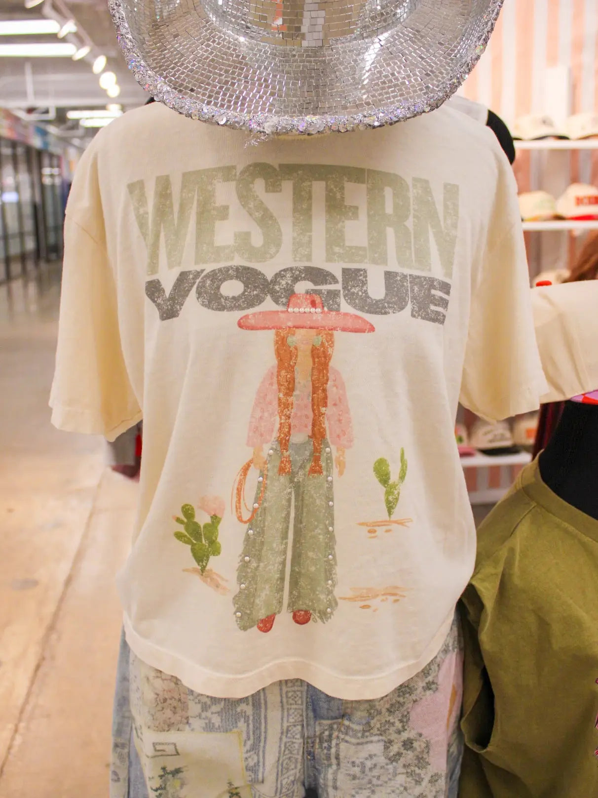 Cowgirl Kaki Tshirt
